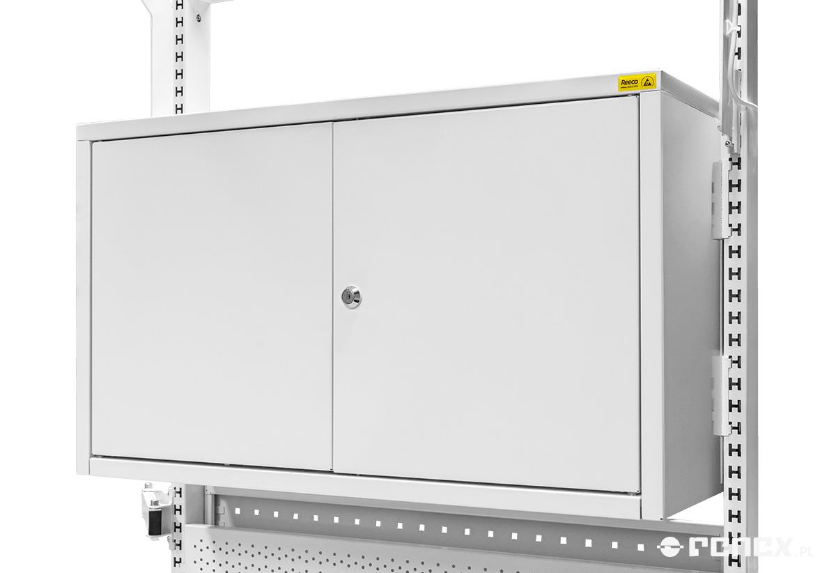 ESD-Hängeschrank für Lochrahmen, 720 x 300 x 500 mm, abschließbar - Reeco RF-016-0750-9003
