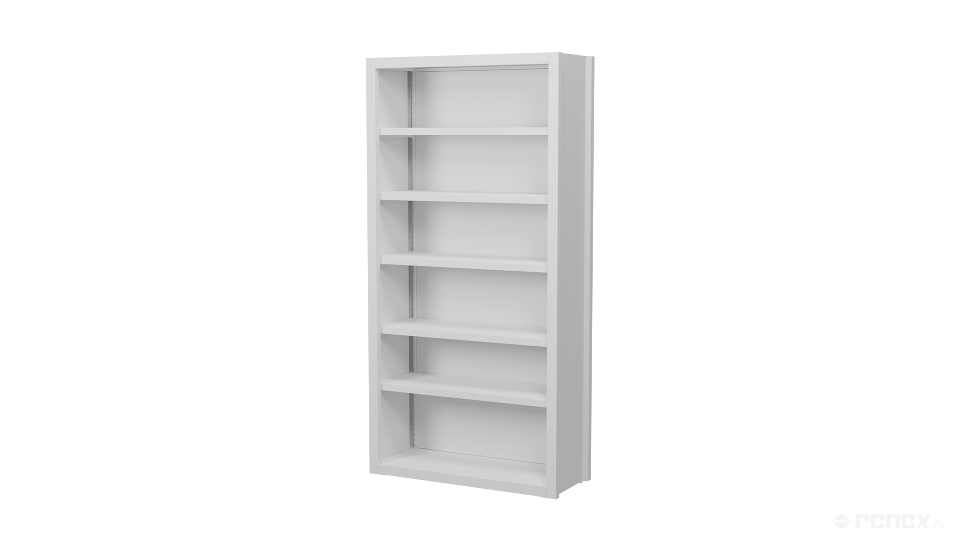 Verstärktes modulares ESD-Regal 1000 x 400 x 2000 mm mit 5 Fachböden - Reeco RF-020-20001000400-5-9003_2