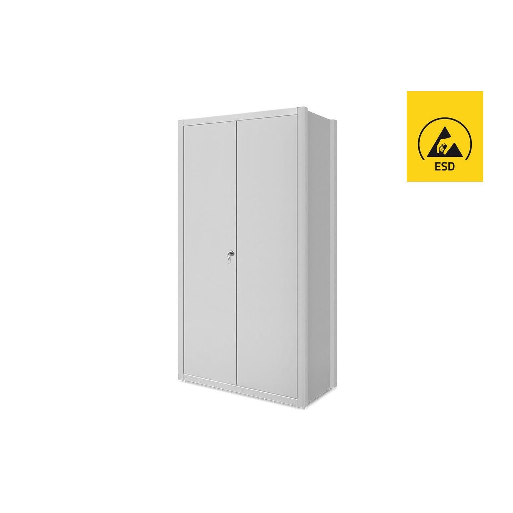 Modularer ESD-Schrank 1000 x 400 x 2000 mm mit 5 Fachböden - Reeco RF-022-20001000400-5-9003_1