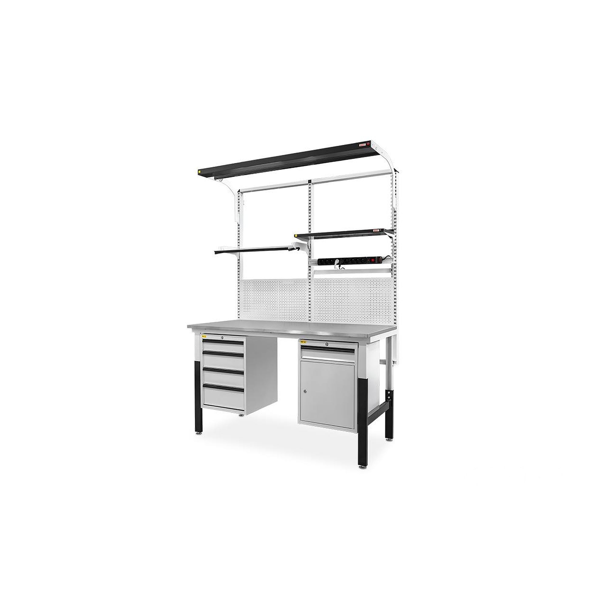 Verstärktes ESD-Tischgestell Classic, 1830 x 750 mm, Tragkraft 400 kg - Reeco RF-042-18375-9003