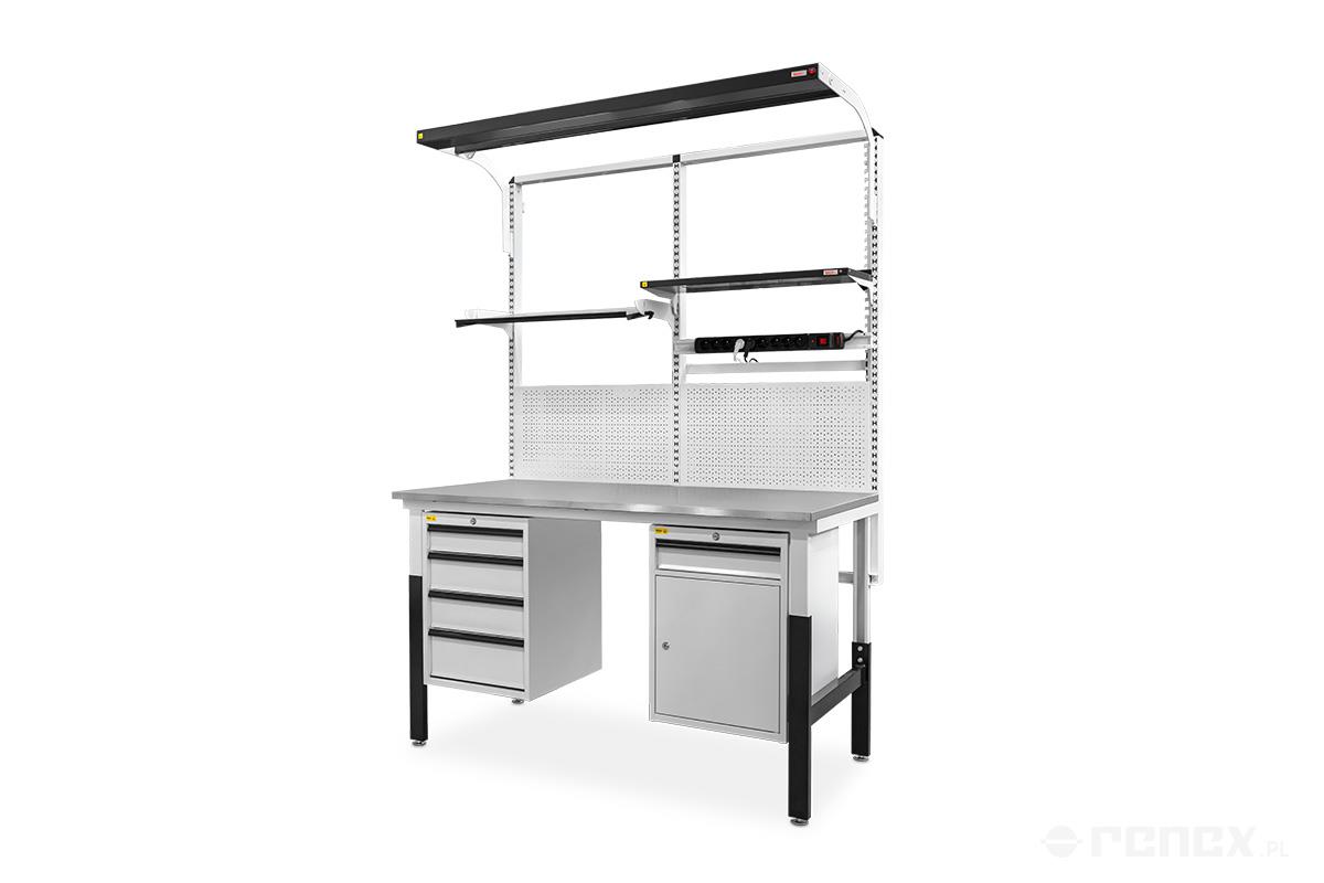Verstärktes ESD-Tischgestell Classic, 1830 x 750 mm, Tragkraft 400 kg - Reeco RF-042-18375-9003