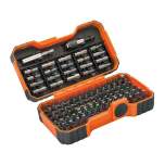 Bahco 59/S100BC. 1/4" bit set for slotted, Phillips, Pozidriv, hexagon and Torx-Tamper screws 50 mm × 110 mm × 184 mm, 100 pieces