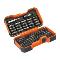 Bahco 59/S100BC. 1/4" bit set for slotted, Phillips, Pozidriv, hexagon and Torx-Tamper screws 50 mm × 110 mm × 184 mm, 100 pieces