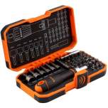 Bahco 59/S36BCR. Bit socket wrench set with 1/4" bit ratchet and adapter for slotted head screws/Phillips/Pozidriv/Torx/hexagon screws, 26 pieces