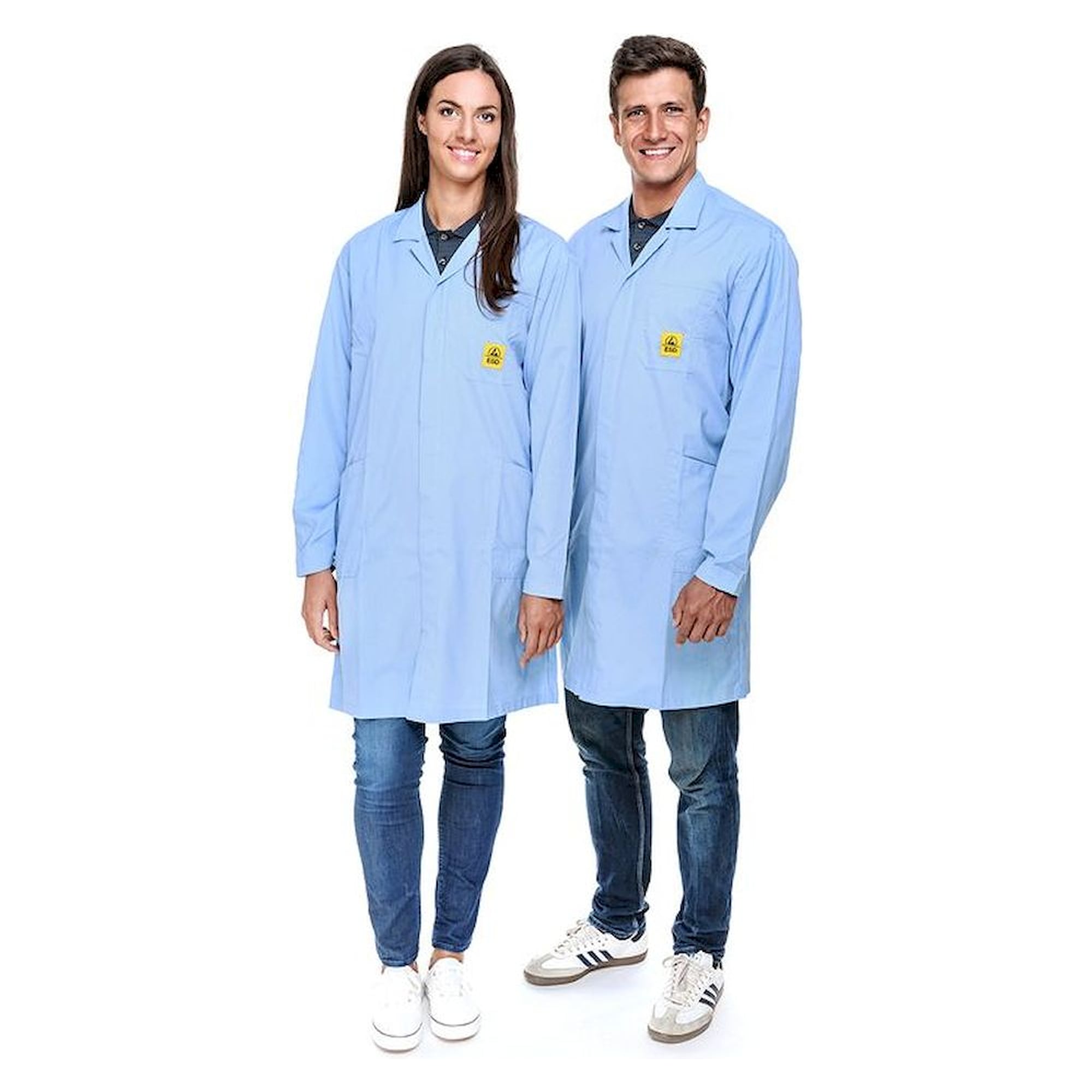 Safeguard SG-AM-HB-146-L-PRO LINE-3XS. ESD Workcoat Pro Line, light blue, 3XS