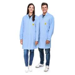 Safeguard SG-AM-HB-146-L-PRO LINE-XS. ESD Workcoat Pro Line, light blue, XS