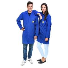 Safeguard SG-AM-DB-146-L-PRO LINE-XS. ESD Workcoat Pro Line, dark blue, XS