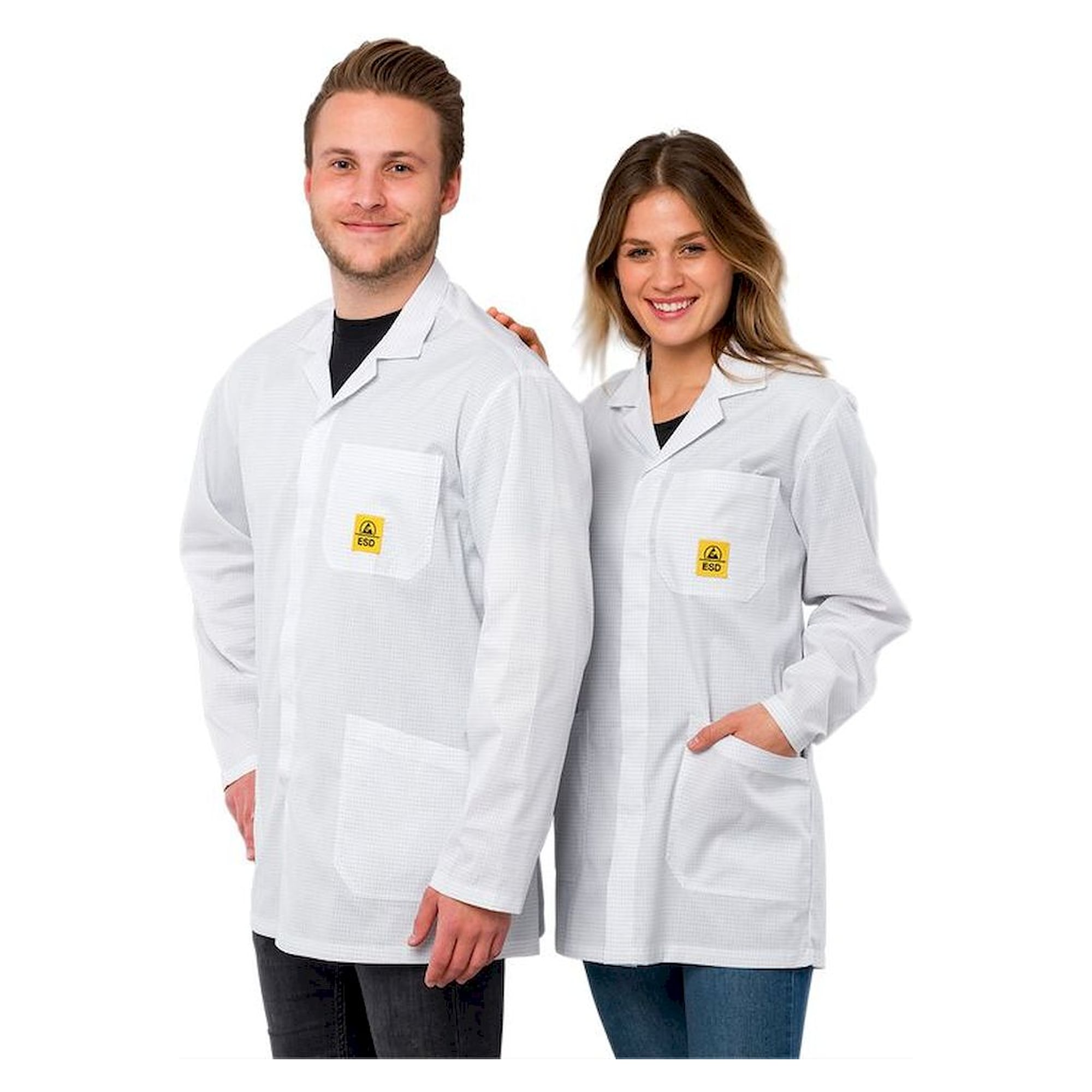 Safeguard SG-AM-WE-146-K-PRO LINE-3XS. ESD work coat 1/2 Pro Line, white, 3XS