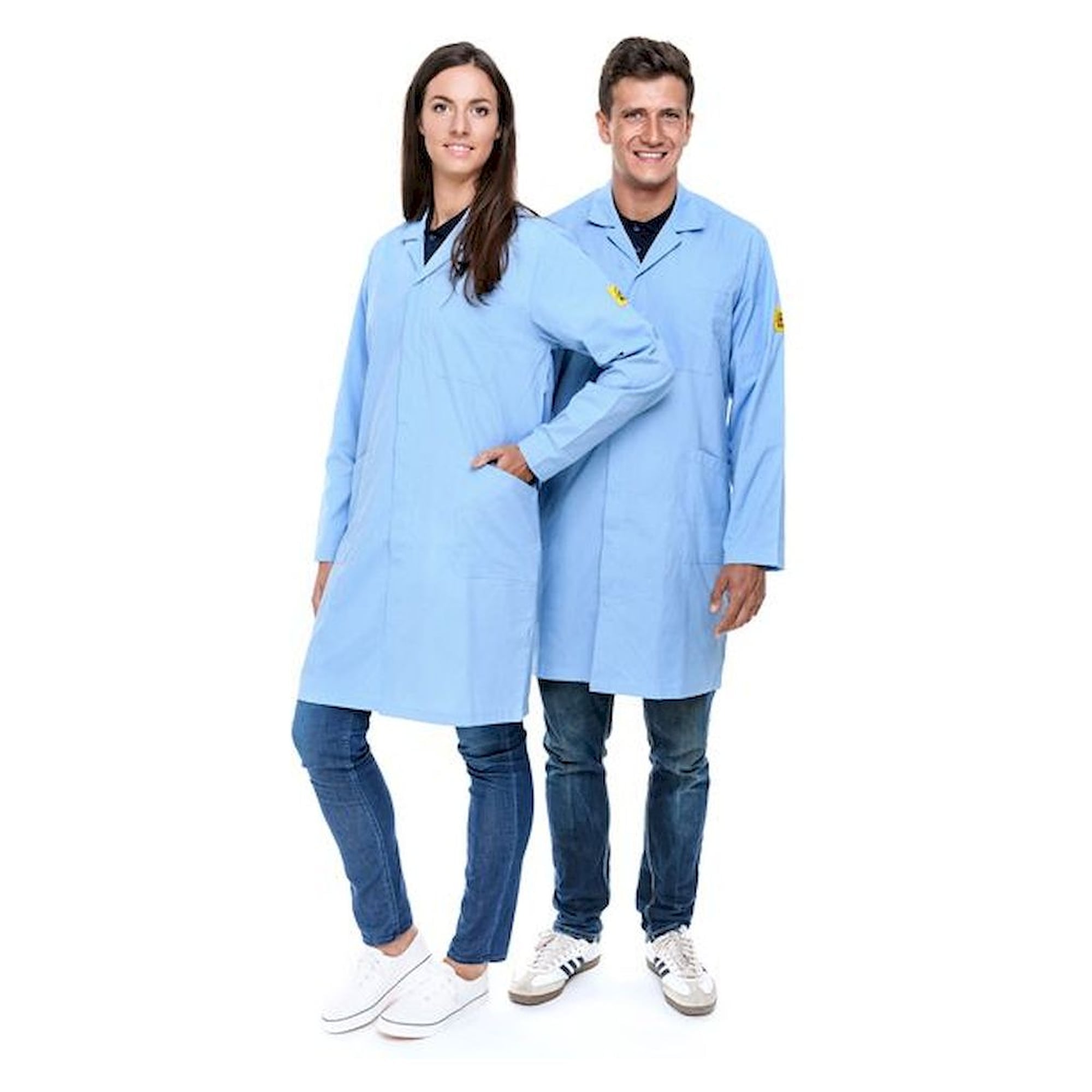 Safeguard SG-AM-HB-140-L-ECO LINE-4XL. ESD work coat Eco Line, light blue, 4XL