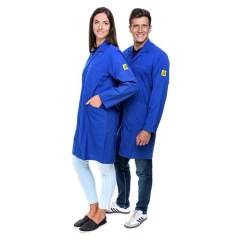 Safeguard SG-AM-DB-140-L-ECO LINE-XS. ESD work coat Eco Line, dark blue, XS