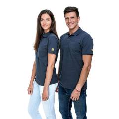 Safeguard SG-PS-DG-150-K30-PRO-XS. ESD Poloshirt dunkelgrau 150g/m², XS