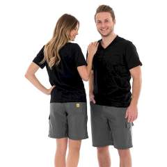 Safeguard SG-HO-GR-128-K-L. ESD trousers short grey, 128 g/m2, L