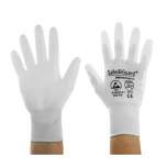 Safeguard SG-HS-WE-NY-L-SG-WHITE-JNW-302-S. ESD glove white, coated palms, nylon/carbon, S