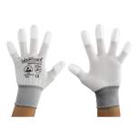 Safeguard SG-HS-WE-NY-L-SG-WHITE-JNW-202-L. ESD glove white/grey, coated fingertips, L