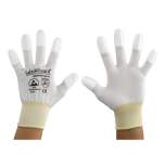 Safeguard SG-HS-WE-NY-L-SG-WHITE-JNW-202-XL. ESD glove white/yellow, coated fingertips, XL