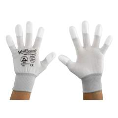 Safeguard SG-HS-WE-NY-L-SG-WHITE-JNW-202-XXL. ESD glove white/light grey, coated fingertips, XXL