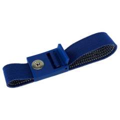 Safeguard SG-AB-3DK-DB-220MM-VERZAHNT. ESD bracelet dark blue, 3 mm snap fastener, toothed clasp