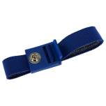 Safeguard SG-AB-7DK-DB-220MM-VERZAHNT. ESD bracelet dark blue, 7 mm snap fastener, toothed clasp