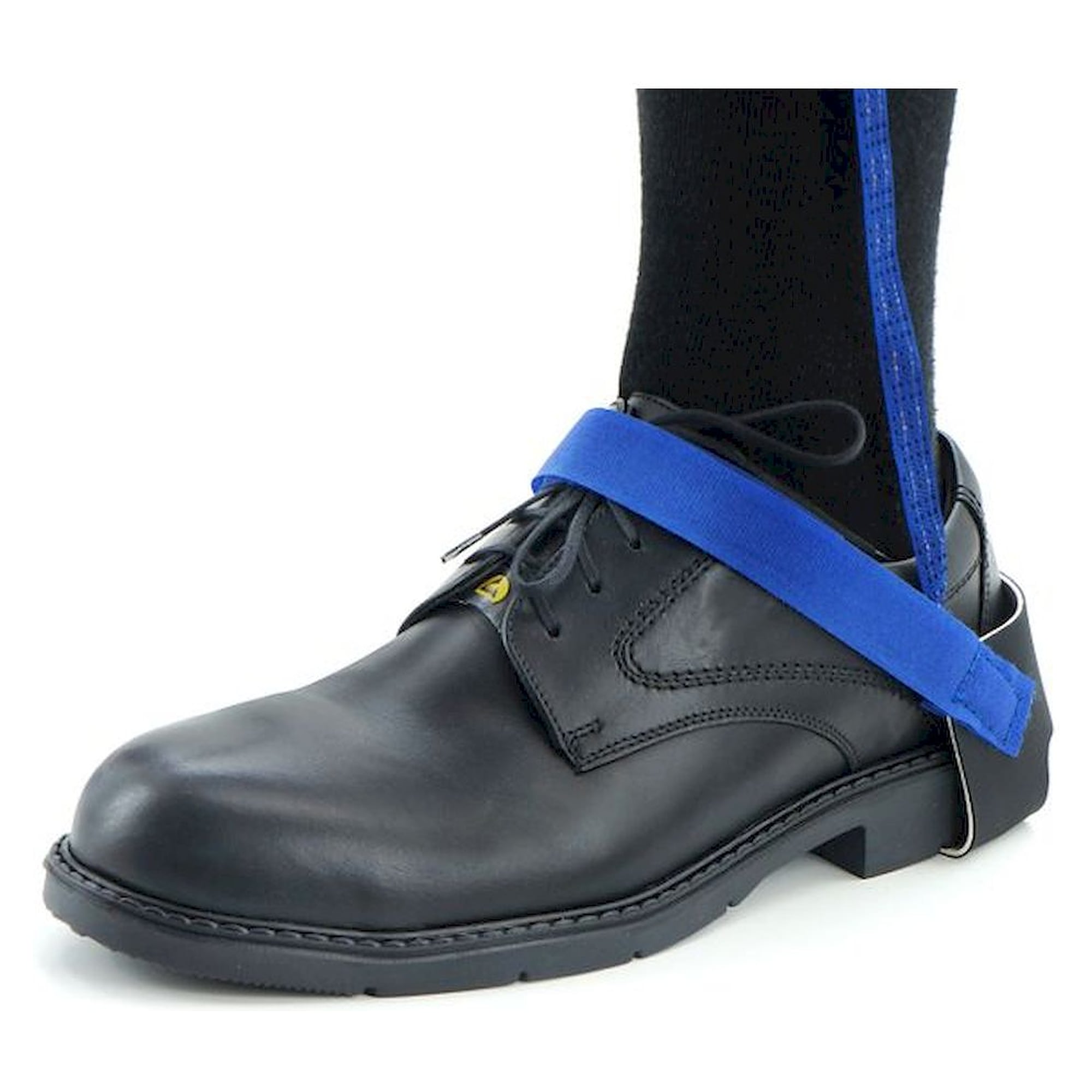 ESD Fersenband mit Klettverschluss, 1 MOhm, blau/blau