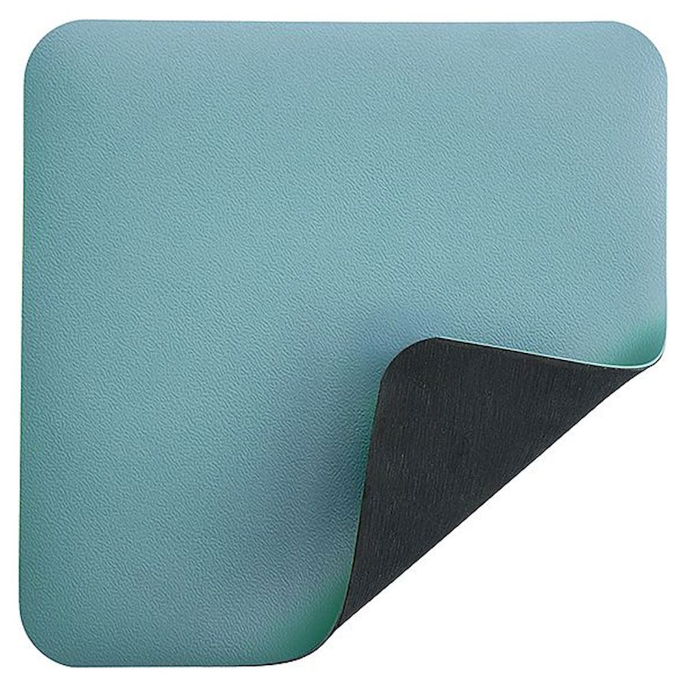 Safeguard SG-TM-HB-GL-2DK-900X600X2. ESD table mat Premium, light blue, 600x900x2 mm, 2x 10mm snap fastener