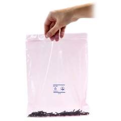 Safeguard SG-BEZ-ROSA-ABL-0,05-127X76. ESD bag pink dissipative, with zip closure, 76x127 mm, thickness 0.05 mm, 100 pieces