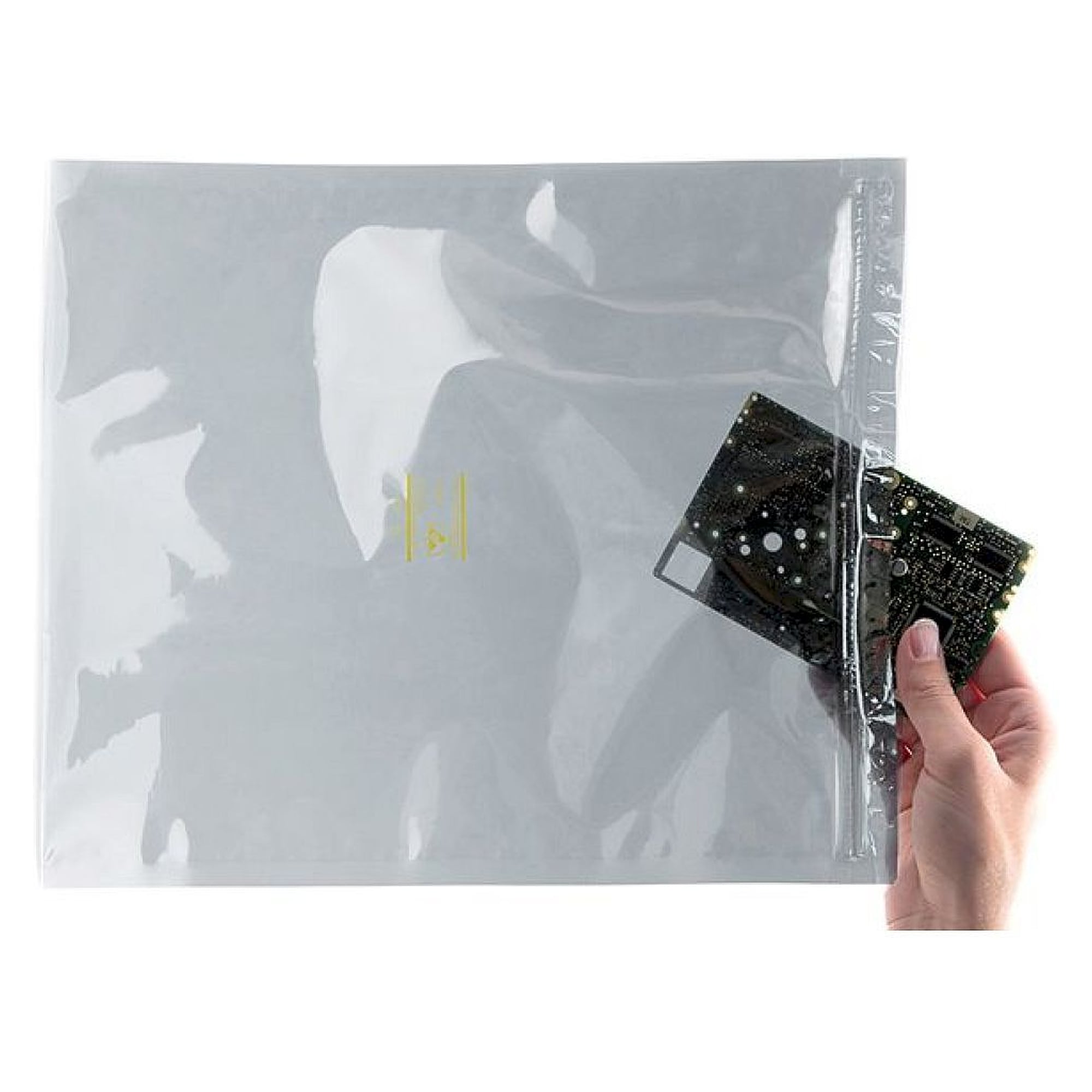 Safeguard SG-ABEZ-ME-ABS-76MI-305X305. ESD shielding bags METAL-IN, 305x305 mm, with zip closure, 76nm, 100 pieces