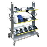 Doppelschalen für SMD-Spulenständer Chariotte, 1000 mm