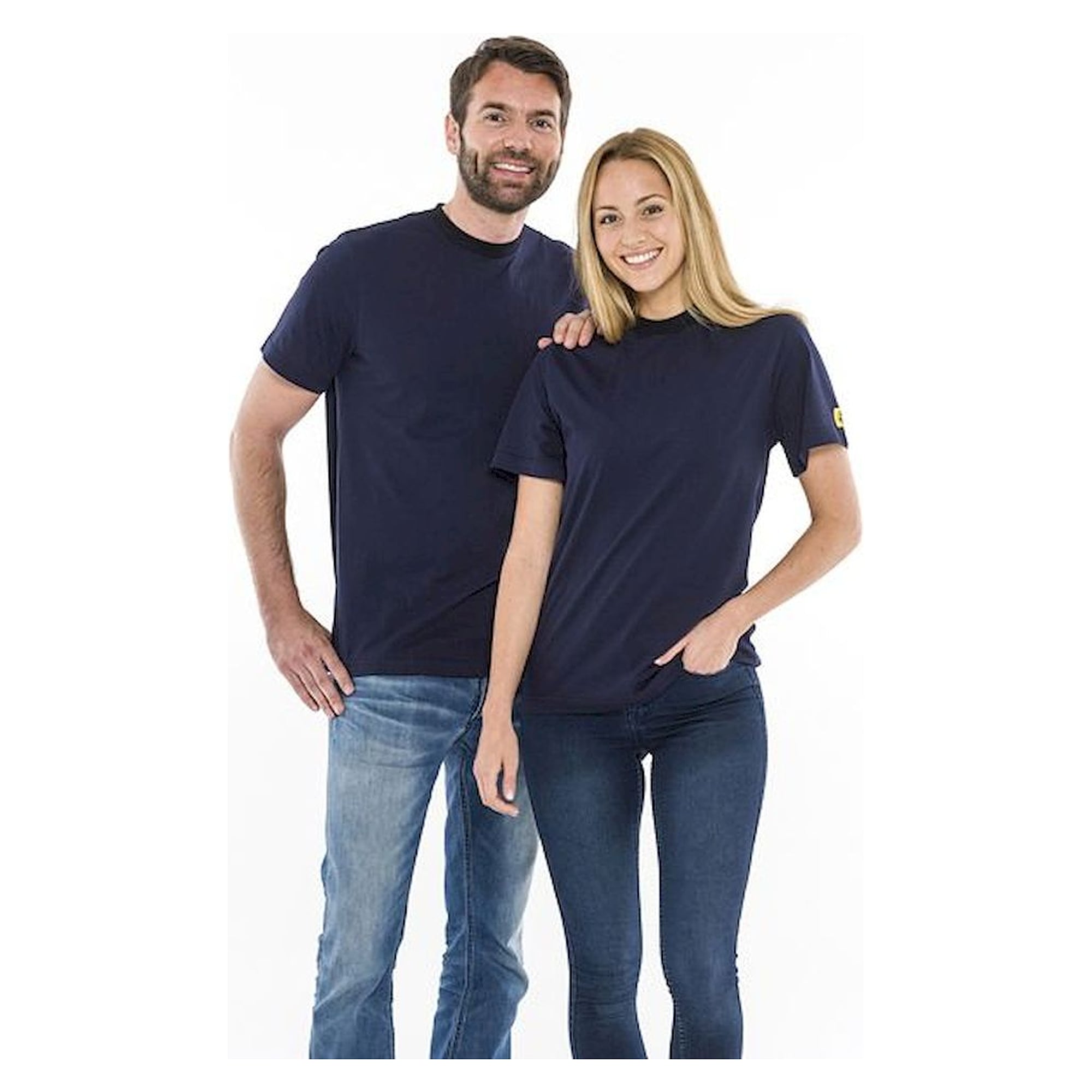 T-shirt, short-sleeved, ro with neck, 150g/m2, navy blue, size 5XL