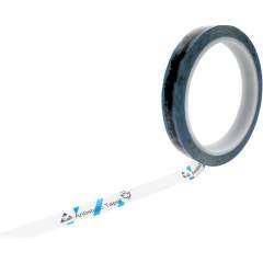 ESD-Klebeband, transparent/hellblau, 24mmx36m, mit ESD-Warnsymbol