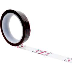 Safeguard SG-KB-TPRO-24X36M. ESD adhesive tape, transparent/red, 24mmx36m, with ESD warning symbol