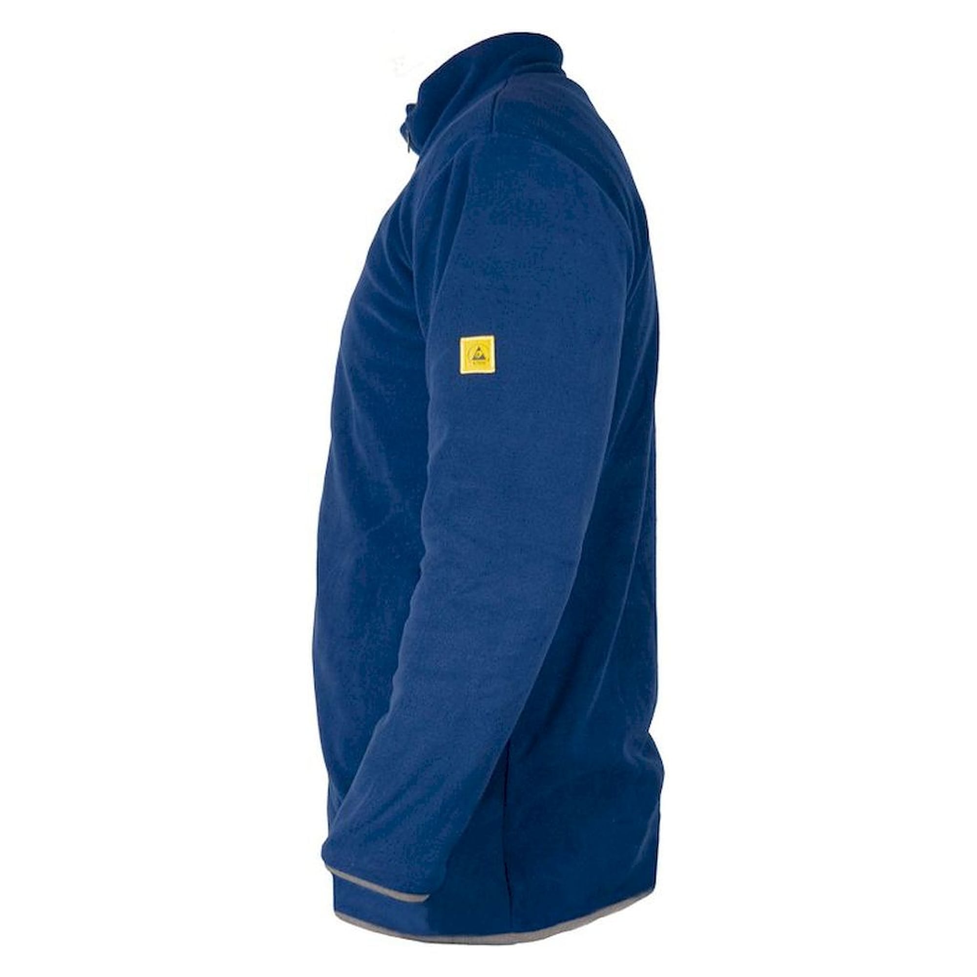 SAFEGUARD SG-FC-MBDG-FL-L40-UNI-XL. ESD Fleecejacke mit langem Zip, unisex, marineblau/dunkelgrau, XL