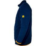 SAFEGUARD SG-FC-MBOR-FL-L40-UNI-4XL. ESD fleece jacket with long zip, unisex, navy blue/orange, 4XL