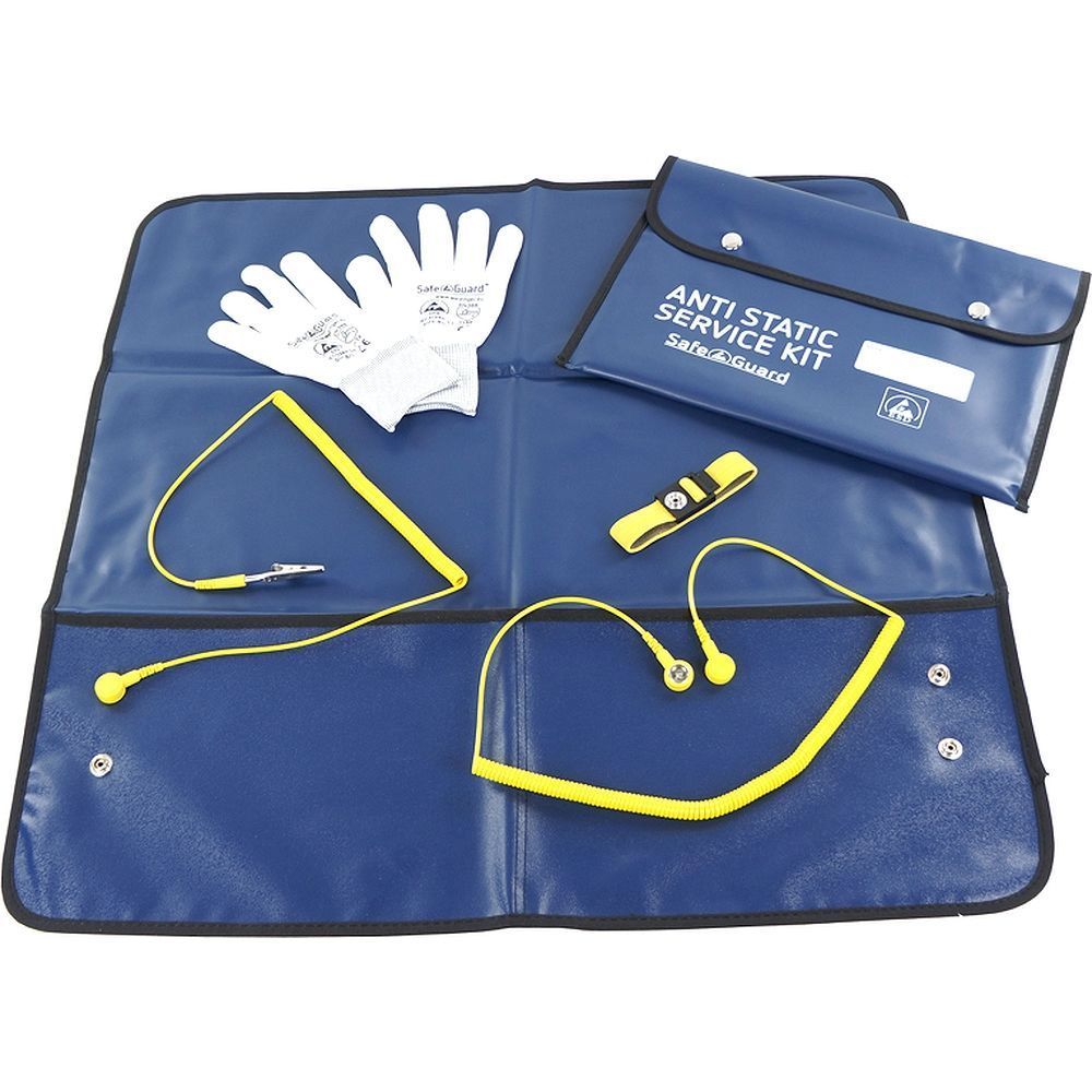 Safeguard SG-TS-SCH-150-K10-PRO-XS. ESD T-Shirt ro with neck black, 150g/m2, XS