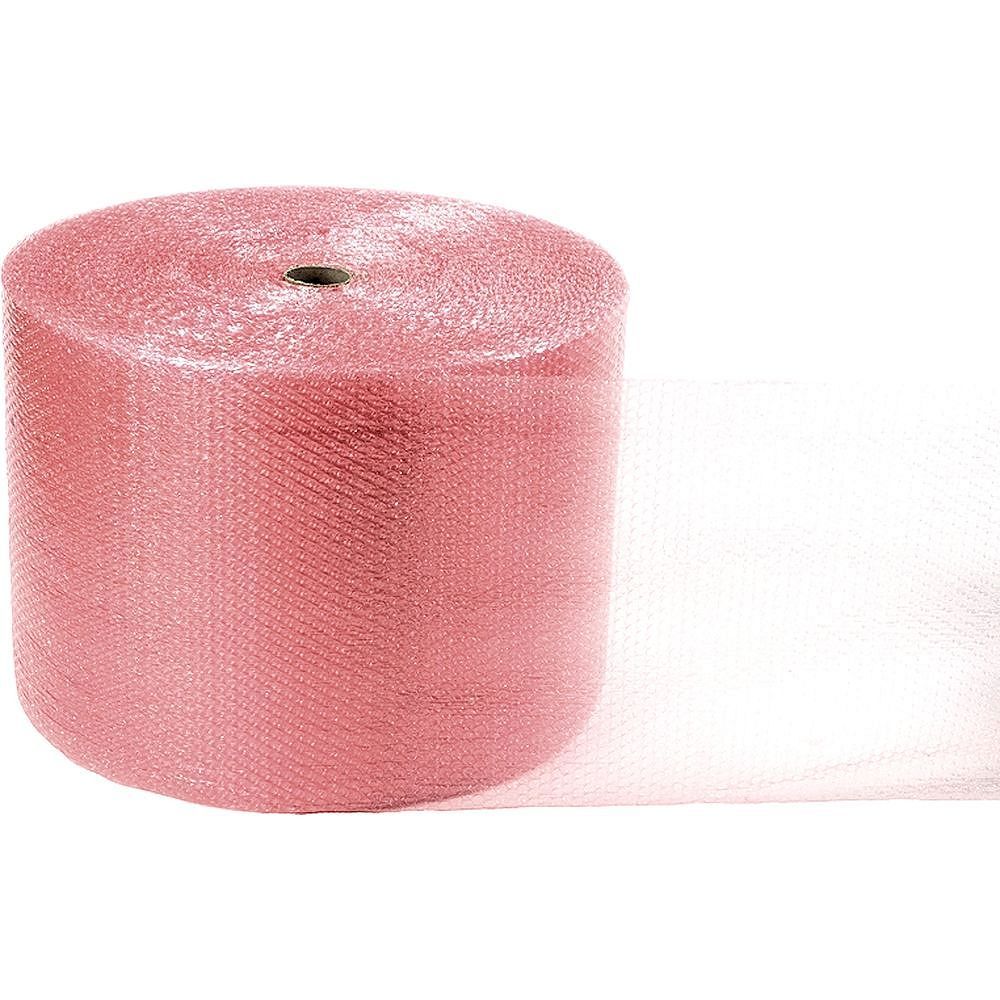 ESD-Luftpolsterfolie rosa ableitend, Breite 1500 mm, 150 m Rolle