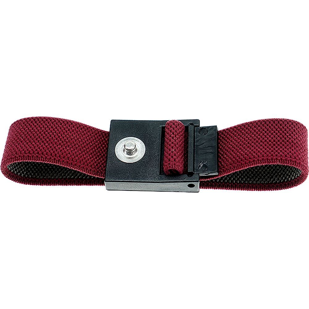 ESD-Armband rot, 3 mm Druckknopf
