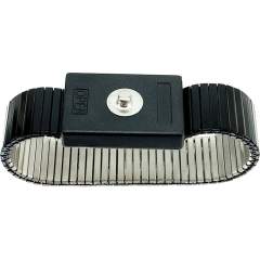 ESD-Armband Metall, 3mm Druckknopf