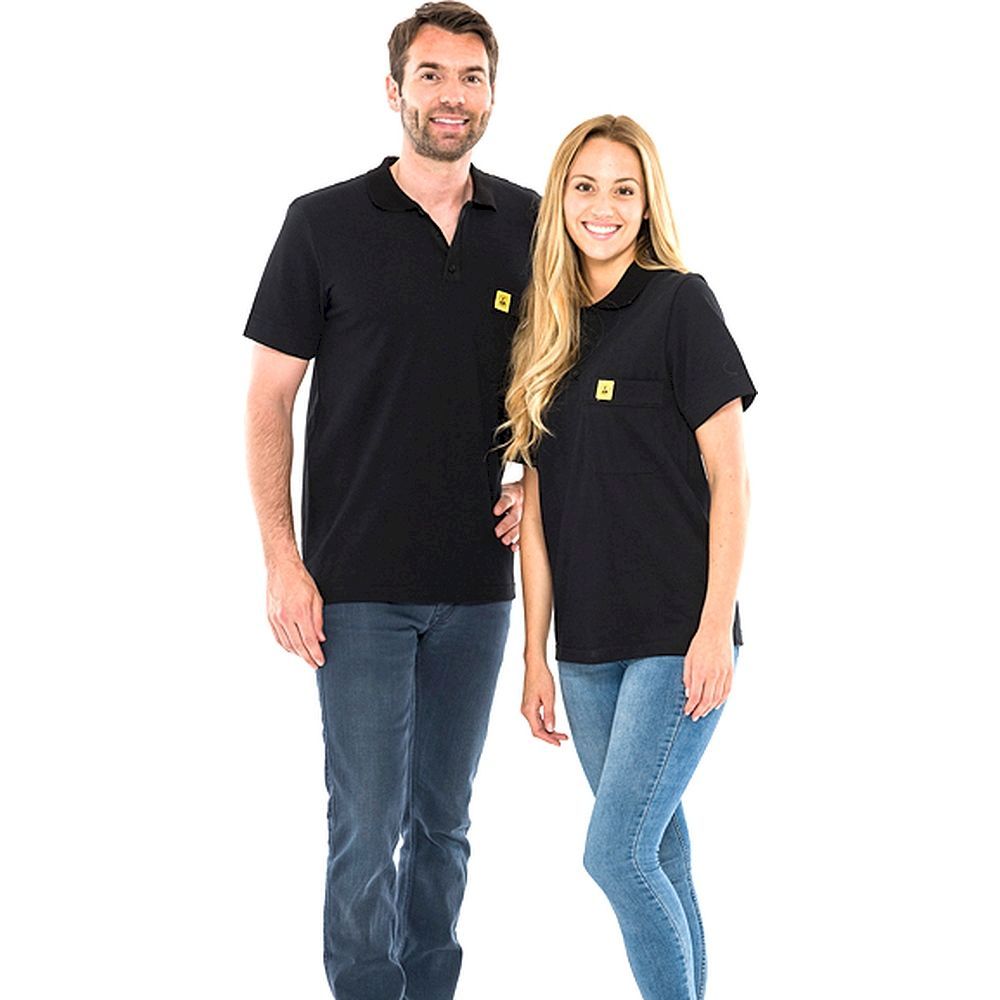 Safeguard SG-PS-SCH-210-K30-PRO Plus-3XL. ESD-Poloshirt 210g/m² schwarz, 3XL