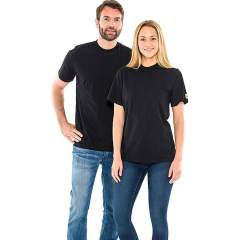 Safeguard SG-TS-SCH-150-K10-M. ESD T-Shirt ro with neck black, 150g/m2, M