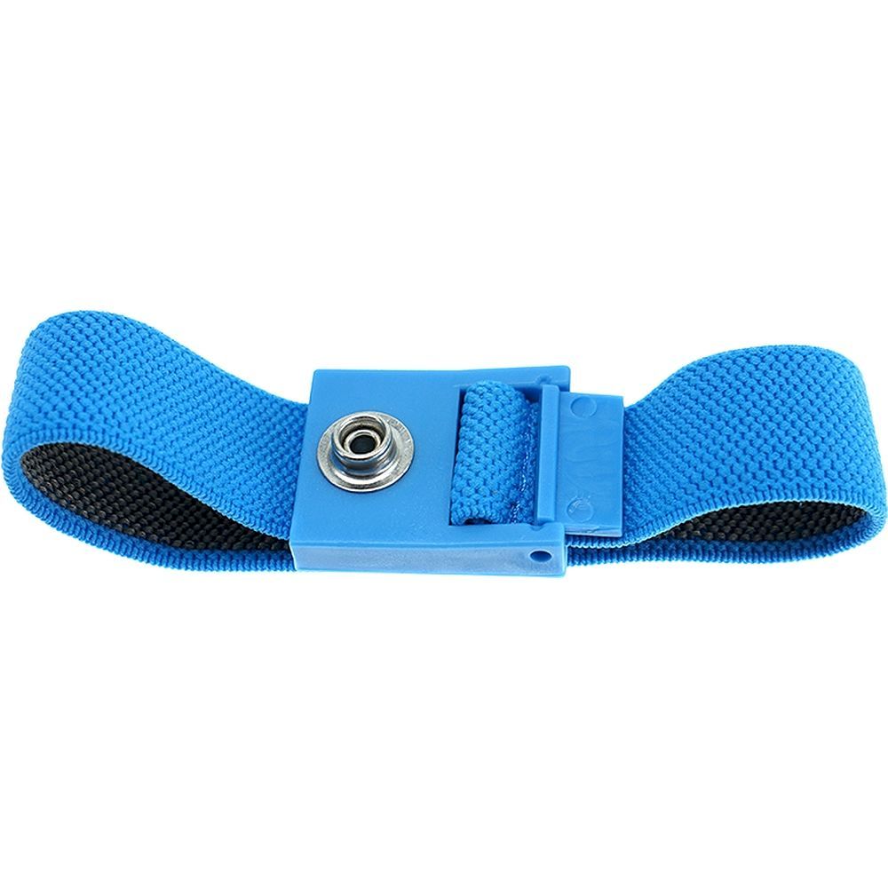 ESD-Armband hellblau, 7 mm Druckknopf
