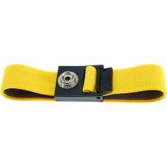 Safeguard SG-AB-10DK-GE-220MM. ESD bracelet yellow, 10 mm push button