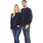 Safeguard SG-SS-MB-280-L10-M. ESD sweatshirt ro with neck, navy blue 280g/m2, M