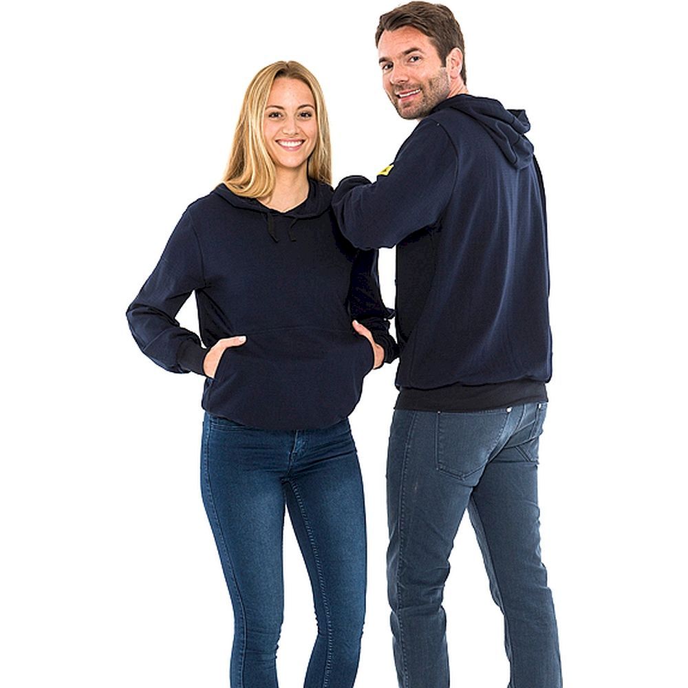 Safeguard SG-SS-MB-280-L50-4XL. ESD Sweatshirt mit Kapuze, marineblau 280g/m², 4XL