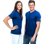 Safeguard SG-TS-RB-150-K20-XXL. ESD T-Shirt V-neck royal blue, 150g/m2, 2XL