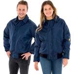 Safeguard SG-WJ-MB-130-L-3XL. ESD winter jacket navy blue, 130g/m2, 3XL