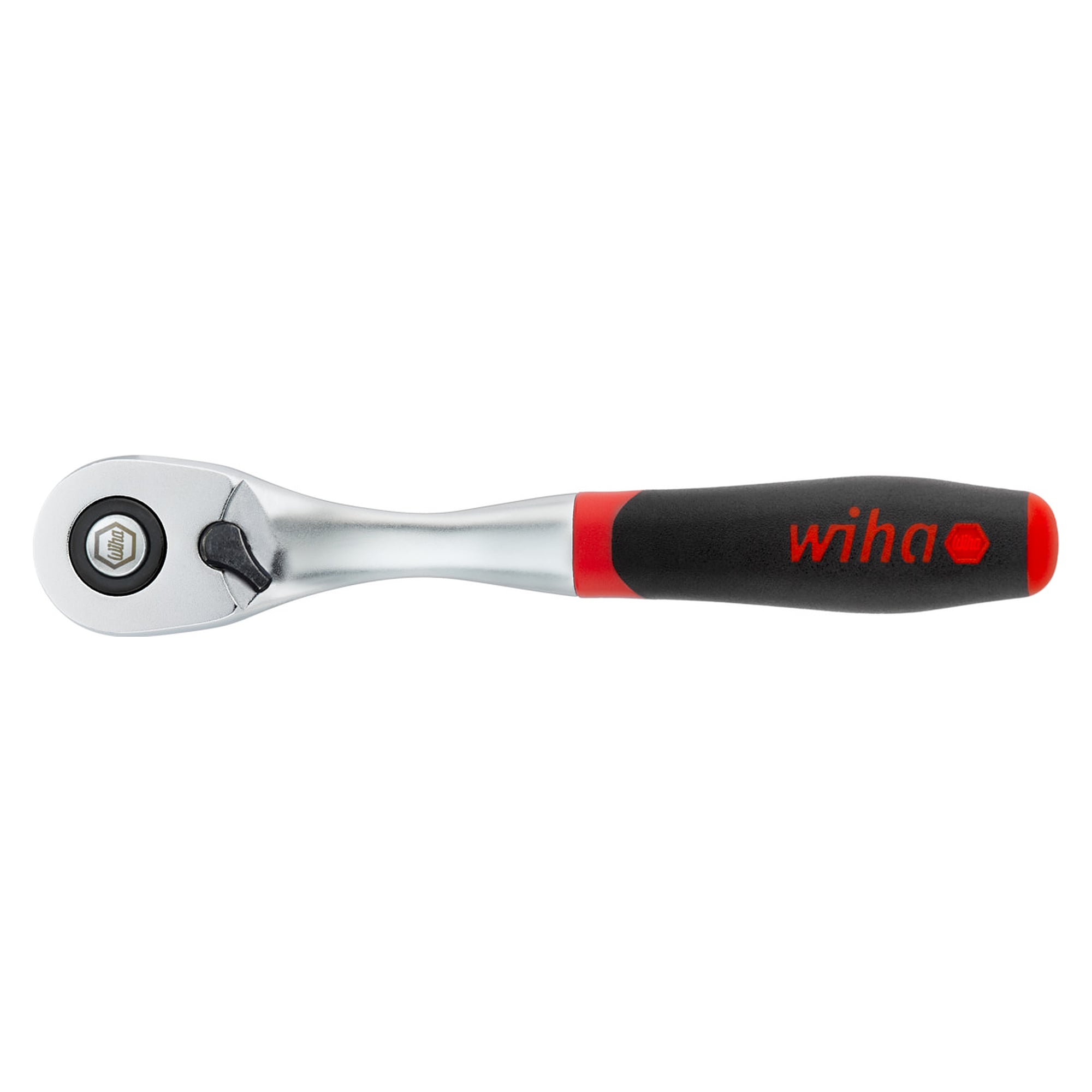 Reversible Ratchet 1/4" with Detent Ball and Push Button, 135 mm - Wiha 45626