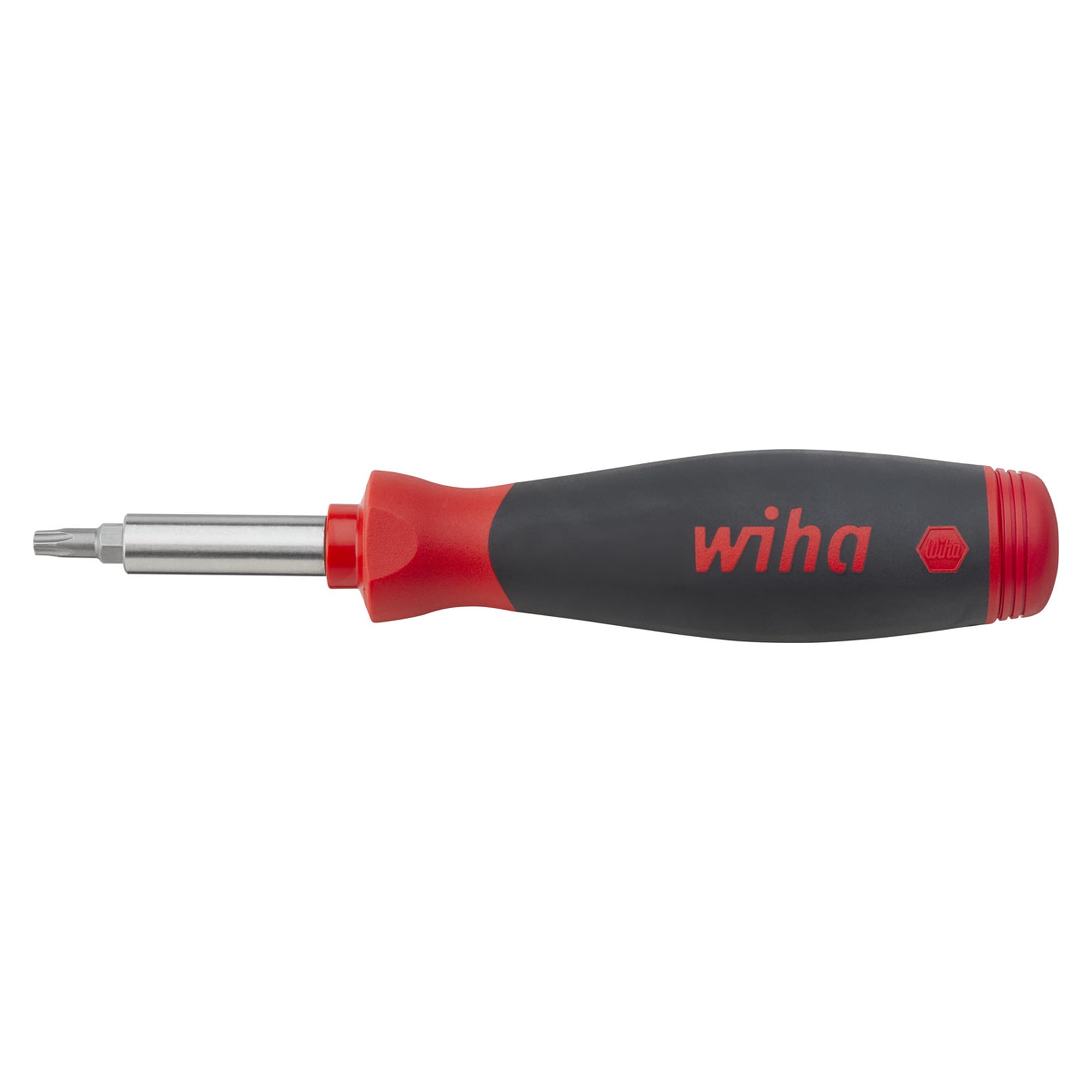 Schraubendreher mit Bit-Magazin PocketMax magnetisch, 8 Bits 1/4" C6,3, gemischt - Wiha 45292