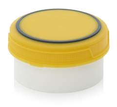 SC A 0.3-99 F2. Screw-top jars Basic, White pail, yellow lid