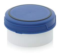 SC A 0.3-99 F4. Screw-top jars Basic, White pail, blue lid