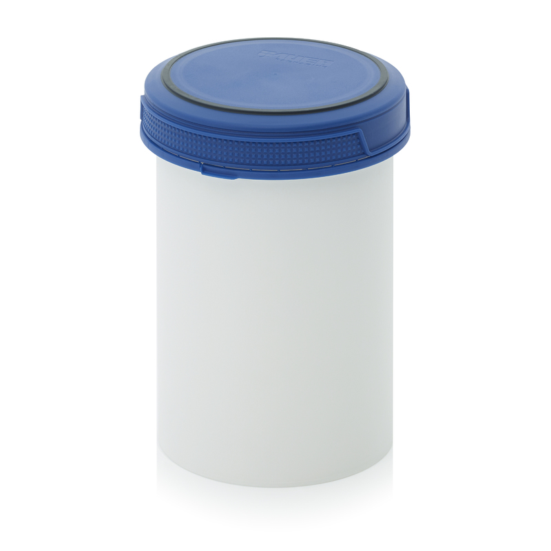 SC A 1.0-99 F4. Screw-top jars Basic, White pail, blue lid