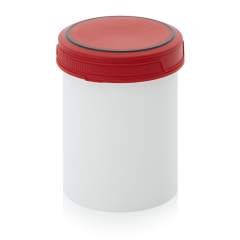 SC A 1.5-119 F3. Screw-top jars Basic, White pail, red lid